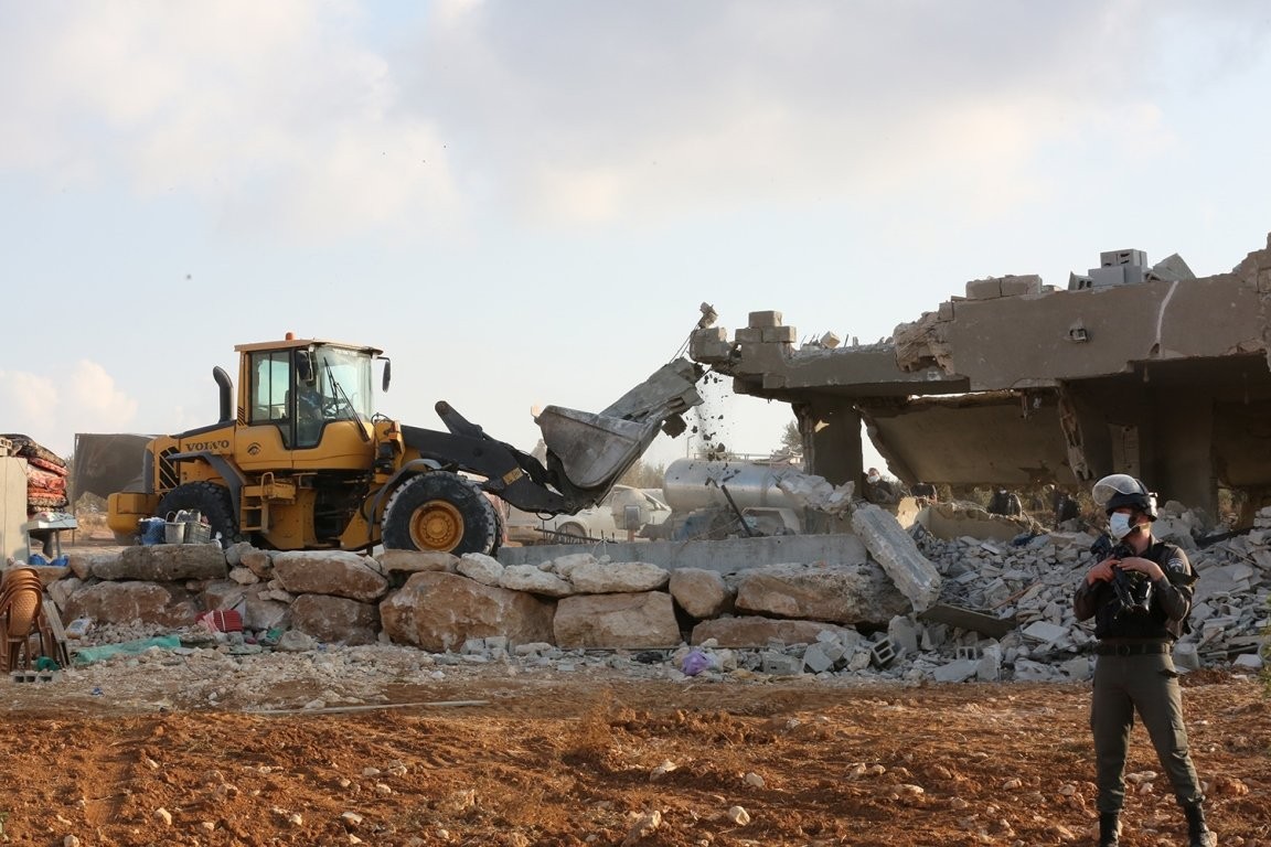 الاحتلال يهدم منزلا قيد الانشاء في أريحا