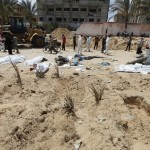 العثور على 80 جثمانا في 3 مقابر جماعية بمجمع الشفاء في مدينة غزة