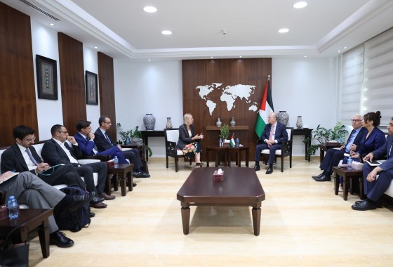 رئيس الوزراء يطلع وفدا أوروبيا على مجمل التطورات الفلسطينية في ظل استمرار حرب الإبادة