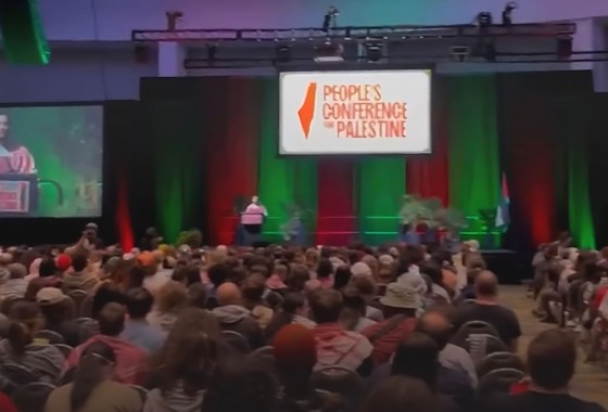 مؤتمر حاشد لأنصار فلسطين في ديترويت بولاية ميشيغان  دعما للقضية الفلسطينية
