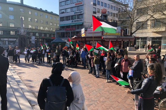 وقفة في مالمو السويدية تضامنا مع القدس وتنديدا باعتداءات الاحتلال الإسرائيلي