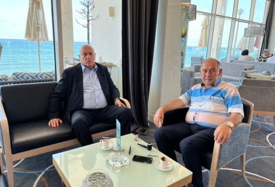 الرجوب يبحث تعزيز التعاون مع رئيس اتحاد كشاف لبنان