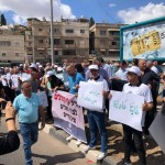 الناصرة: اغلاق شارع رئيسي احتجاجا على عدم تحويل ميزانيات للمستشفى الإنجليزي