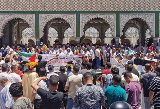 آلاف المغاربة يجددون مطالبتهم بمقاطعة إسرائيل وداعميها