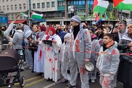 مظاهرات حاشدة في مدن وعواصم عالمية تنديدا بالعدوان الاسرائيلي على قطاع غزة