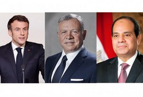 ملك الأردن والرئيسان المصري والفرنسي: يجب وقف إطلاق النار في غزة الآن