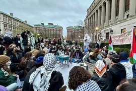 نيويورك: تواصل اعتصام طلبة جامعة "كولومبيا" تضامنا مع غزة لليوم الخامس على التوالي