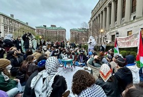 نيويورك: تواصل اعتصام طلبة جامعة "كولومبيا" تضامنا مع غزة لليوم الخامس على التوالي