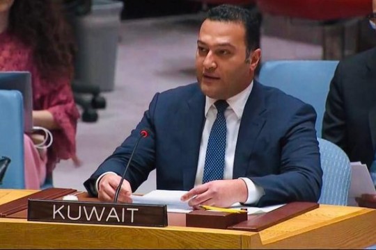 الكويت في مجلس الأمن: ندعم نضال الشعب الفلسطيني المشروع ضد الاحتلال