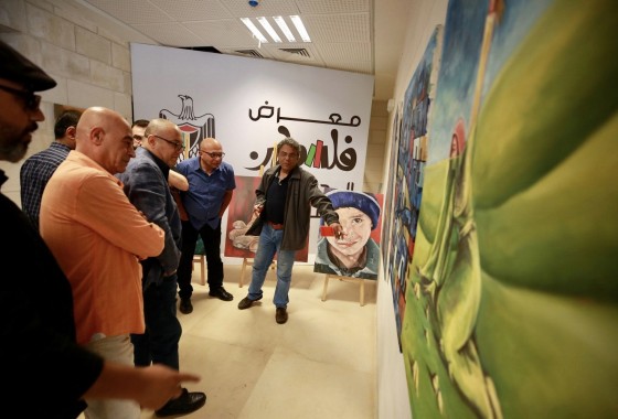 رام الله: "الثقافة" تفتتح معرض الفن التشكيلي "مئة لوحة من غزة"