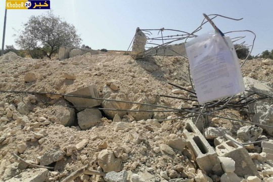 بالفيديو: قوات الاحتلال تهدم منزلين قيد الإنشاء في حرملة وبيت تعمر شرق بيت لحم