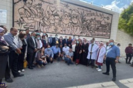 بالصور- افتتاح جدارية "الوفاء للطواقم الطبية والأمنية والهيئات المحلية" في بيت لحم