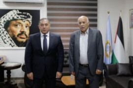 الرجوب يبحث مع السفير المصري آخر المستجدات السياسية