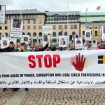 مظاهرة في السويد ضد سحب "دائرة الخدمات الاجتماعية" لقاصرين من عائلاتهم