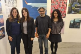 سفيرة فلسطين لدى السويد تزور جناح فلسطين في معرض فني في ستوكهولم