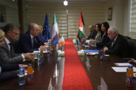 المالكي يطالب وزيري خارجية ايرلندا واليونان ونائب المدير التنفيذي لـ "اليونيسيف" بالعمل على وقف العدوان الاسرائيلي على غزة