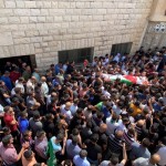 تشييع جثمان الشهيد طارق صنوبر في قرية يتما جنوب نابلس
