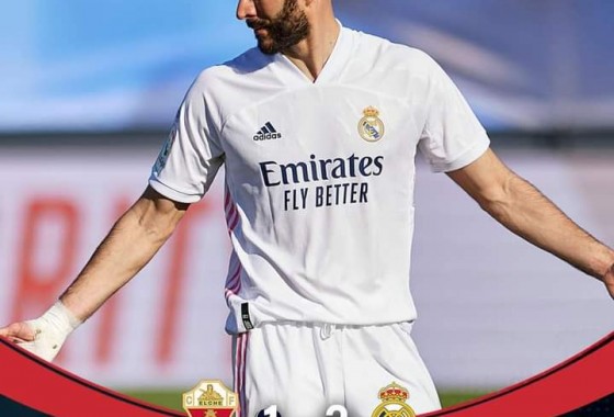 ريال مدريد يتفوق على ضيفه إلتشي باللحظات الأخيرة