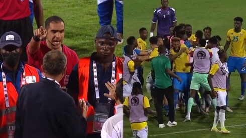 اشتباكات بالأيدي بين لاعبي غانا والغابون في كأس أمم إفريقيا بالكاميرون