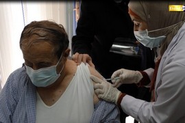 بدء حملة التطعيم ضد فيروس كورونا في نابلس