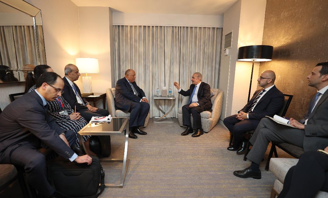 اشتية يلتقي وزير الخارجية المصري ويبحث معه انتهاكات الاحتلال وسبل إحياء العملية السياسية