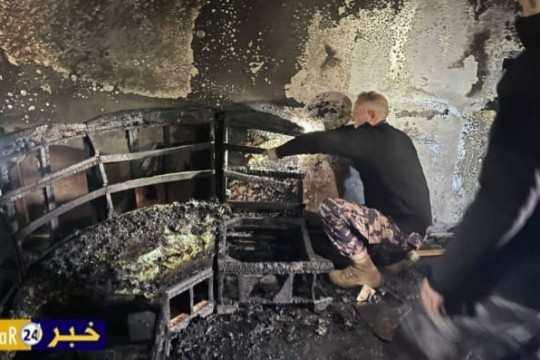 وفاة خمسة أطفال وإصابة والديهما بجروح خطيرة في حريق منزل ببلدة تفوح غرب الخليل