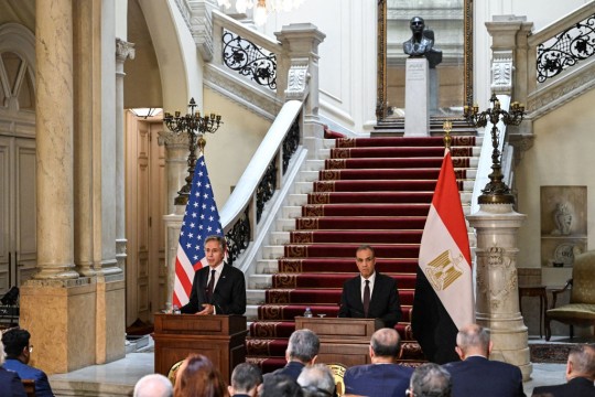 وزير الخارجية المصري خلال لقائه بلينكن: مصر لن تقبل أي تعديلات على قواعد أمن الحدود مع غزة