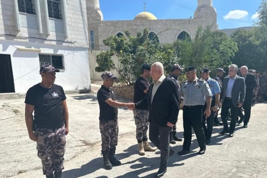 وزير الداخلية وقادة الأجهزة الأمنية الفلسطينية يتفقدون وحدات الدعم والإسناد شمال الضفة