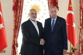 الرئيس أردوغان يلتقي إسماعيل هنية